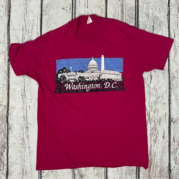 Vintage Single Stitch Washington DC Travel Tourism Vacation Tshirt - Picture 1 of 5